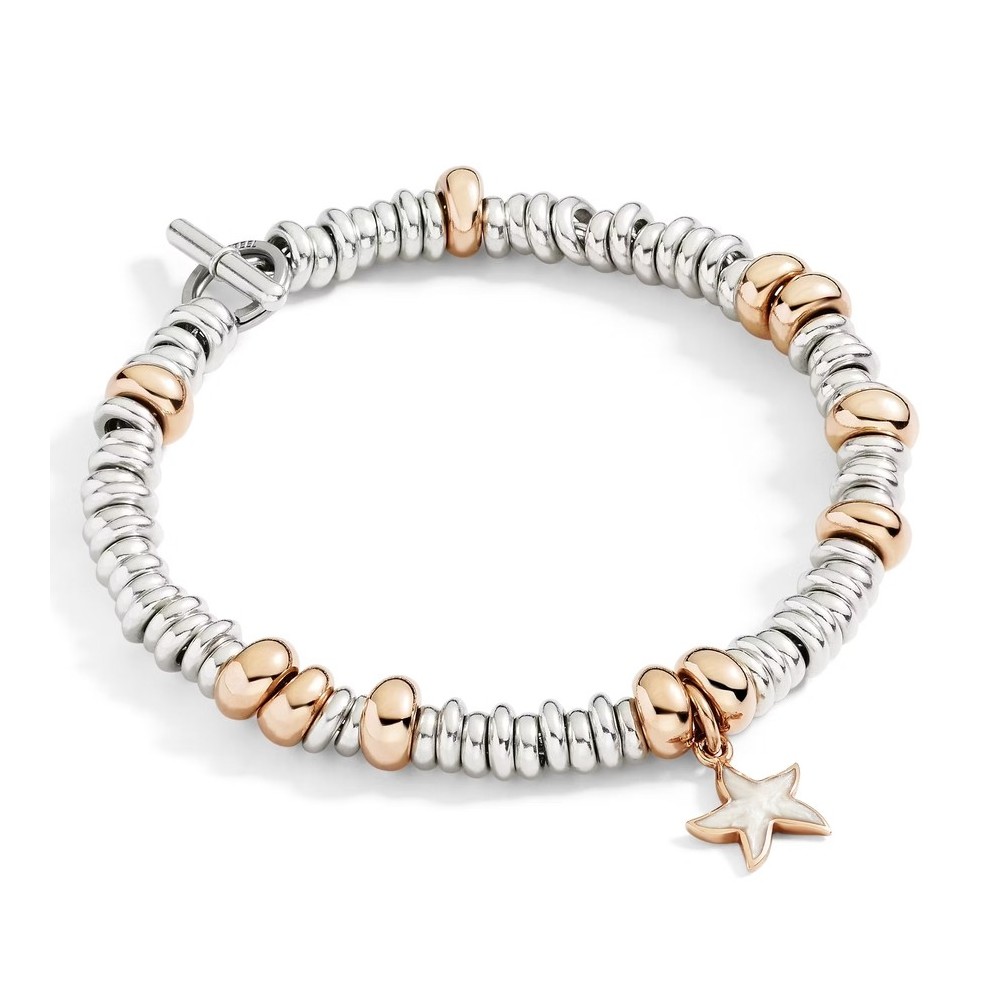 BRACCIALE RONDELLE ARGENTO & ARGENTO DORATO [802d28e1]
